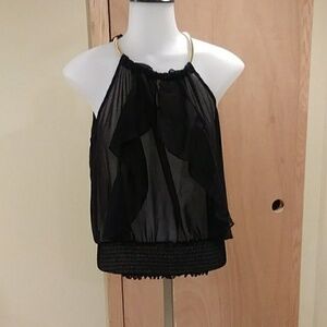Sheer dressy tank top